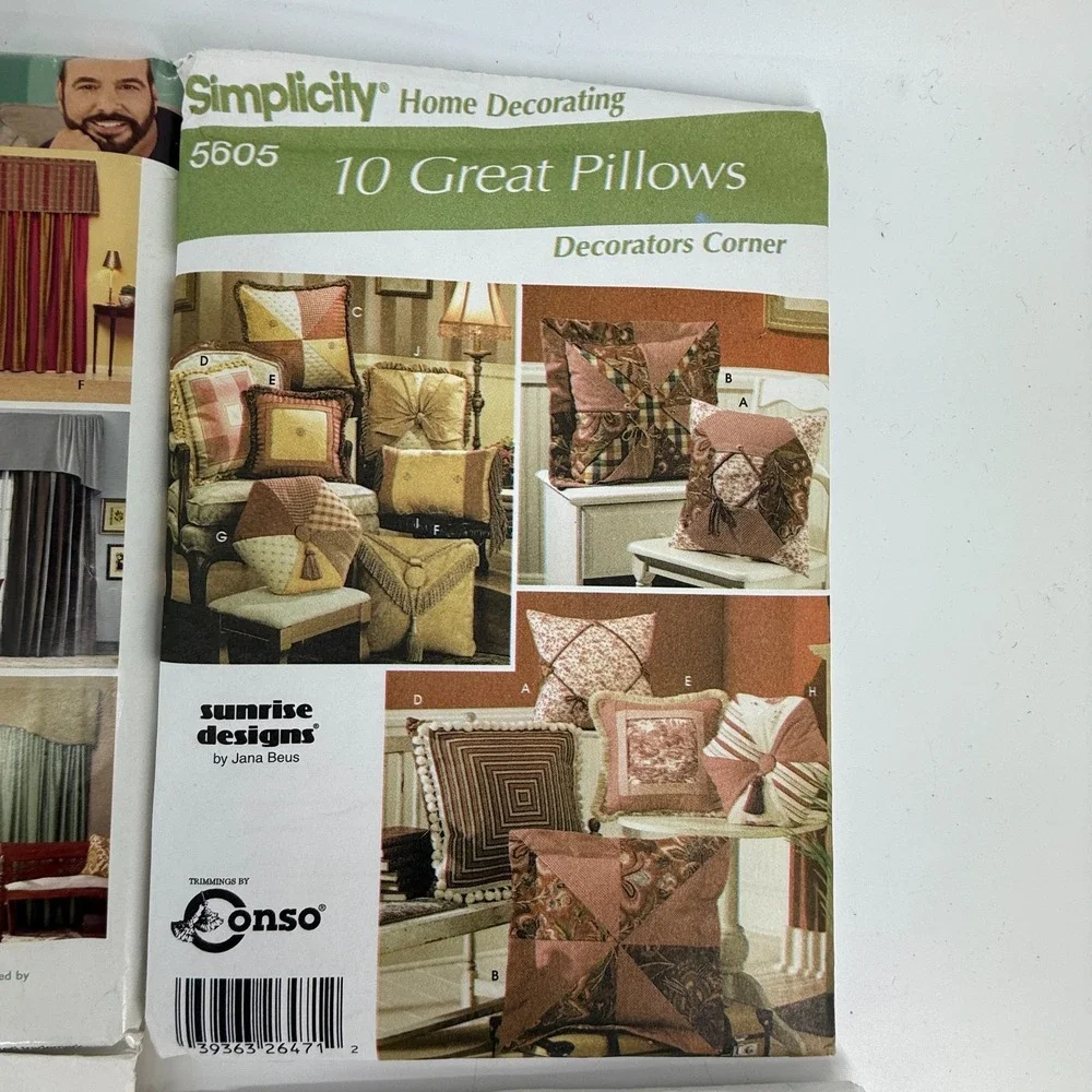 5 LOT! Simplicity McCalls Home Decorating 4124~4181-M5073-4098 Chris Lowell-5605